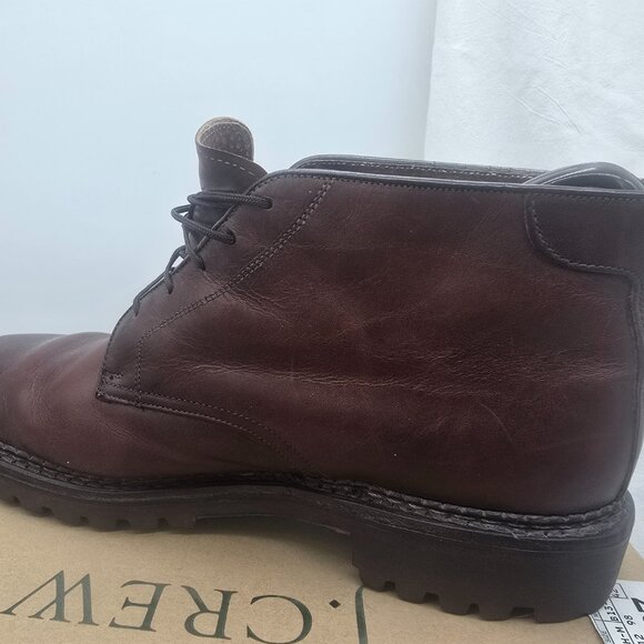 Vintage J crew Men\'s Brown Leather Oxford  Boot Lug sole US Men\'s 10 main image 5
